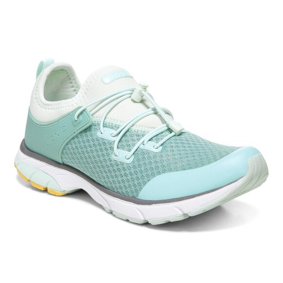 Vionic London Women's Sneaker with Bungee Laces in‎ Blue - Size 8.5 - Picture 1 of 8